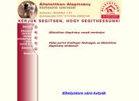 Állatotthon Alapítvány honlapja
